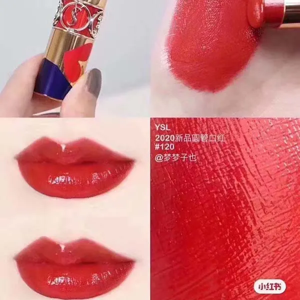 Son Yves Saint Laurent YSL Shine I Love You So Pop 120 Take My Red Away Limited Edition Màu Đỏ Cherry