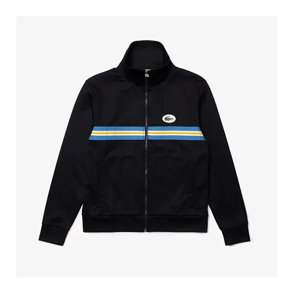 Áo Khoác Nỉ Lacoste Men’s Heritage Striped Zip-Up Sweatshirt Navy Size L - Thời trang - Vua Hàng Hiệu