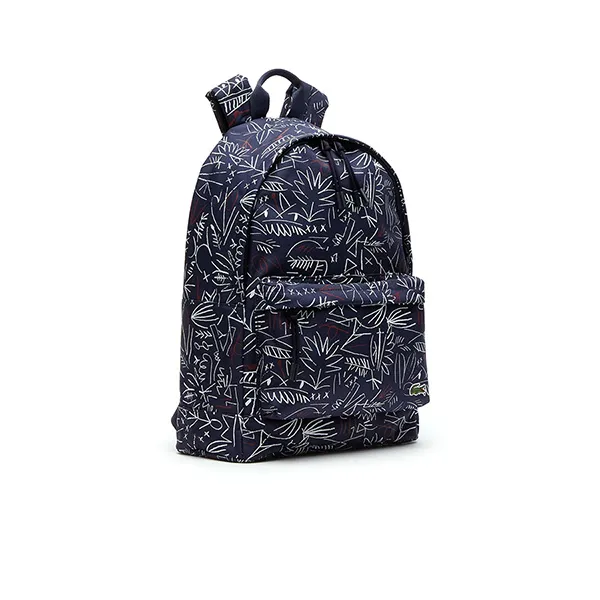 Balo Lacoste Sac Dos Neocroc En Toile Imprimé Egyptien Màu Xanh Đen