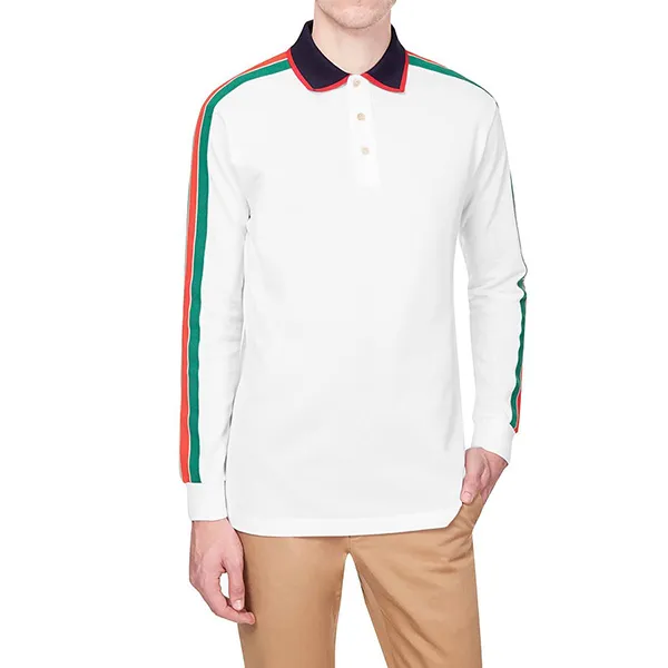 Áo Dài Tay Gucci Long Sleeve Polo Shirts Màu Trắng Size S - Thời trang - Vua Hàng Hiệu
