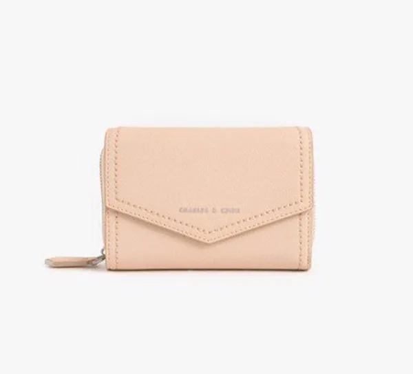 Ví Nữ Charles & Keith CNK Envelope Short Wallet CK6-10770477-3 Màu Da