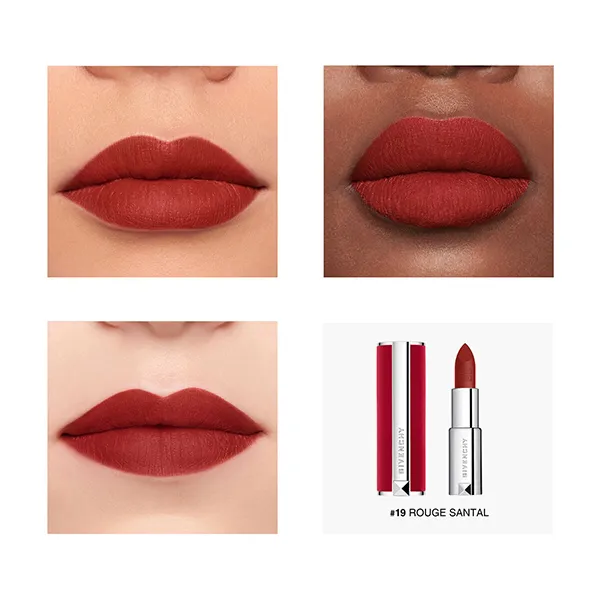 Son Givenchy Le Rouge Deep Velvet 19 Rouge Santal Màu Đỏ Gạch