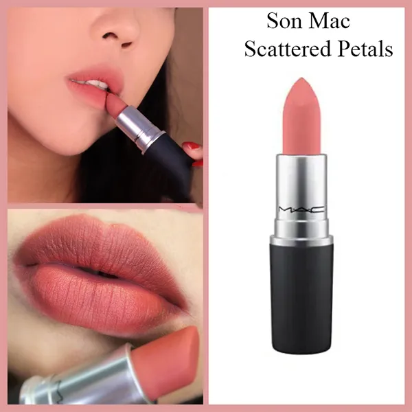 Son MAC Scattered Petals 313 Màu Hồng Đào - Powder Kiss