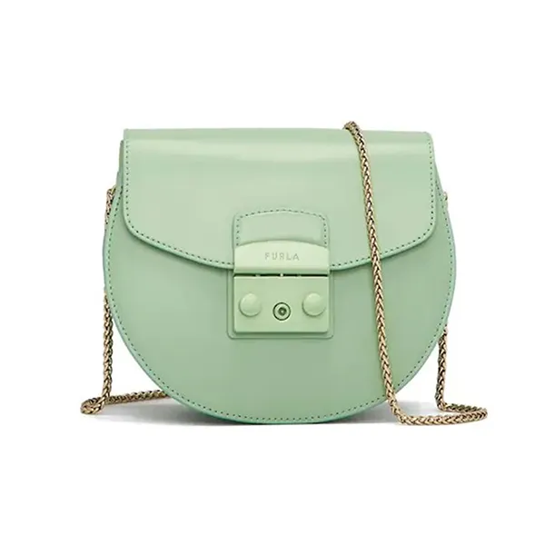 Túi Xách Furla Giada Batj Mini Crossbody Round Metropolis Màu Xanh Lá - Túi xách - Vua Hàng Hiệu