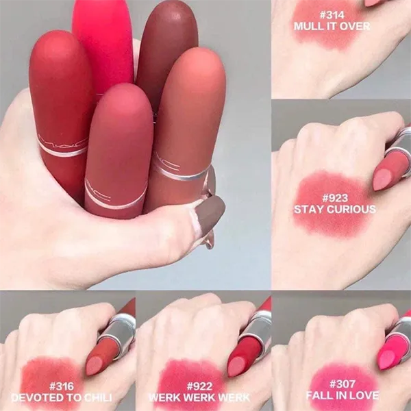 Set 5 Thỏi Son Mac Powder Kiss Lipstick Limited - Son Môi - Vua Hàng Hiệu