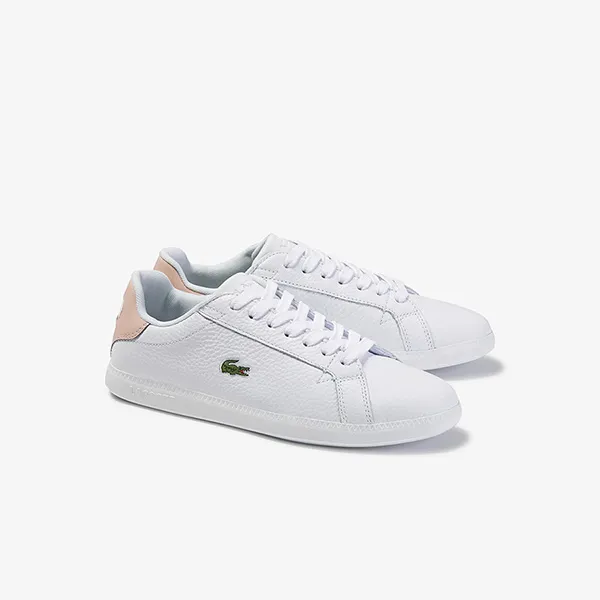 Giày Lacoste Graduate 120 1 SFA Kadın Beyaz Pudra Deri Sneaker Màu Trắng Size 36 - Giày - Vua Hàng Hiệu