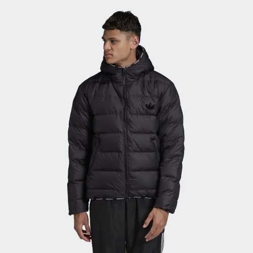 Áo Khoác 2 Mặt Adidas LW Down Zip Through Puffer GE1282 Màu Đen