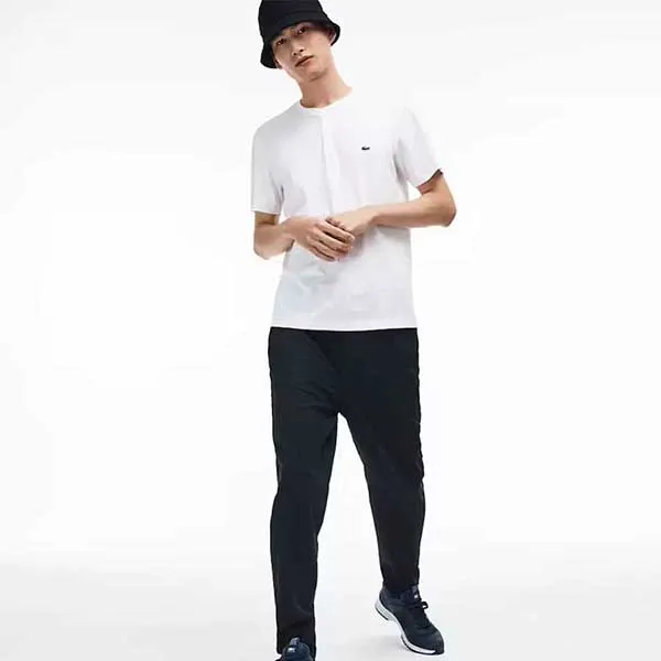 Áo Phông Lacoste Henley Neck T-Shirt Màu Trắng - Thời trang - Vua Hàng Hiệu