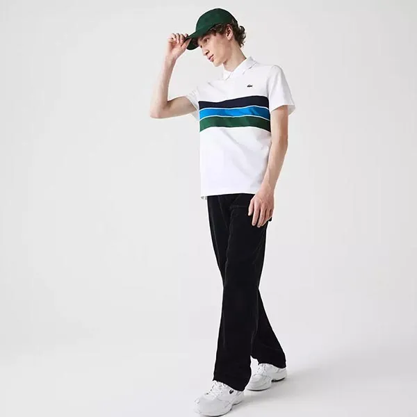 Áo Polo Lacoste Sport Tricolor Paneled Màu Trắng Size XS - Thời trang - Vua Hàng Hiệu