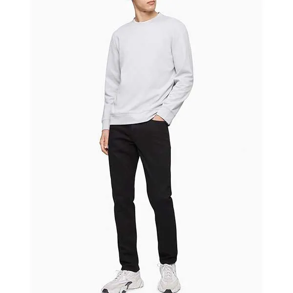 Áo Nỉ Calvin Klein CK Màu Ghi Xám Size XS