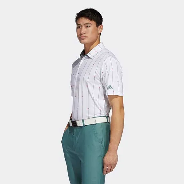 Áo Polo Adidas Ultimate365 Golf Men Retro Print Polo Shirt Top White FS6734 Màu Trắng