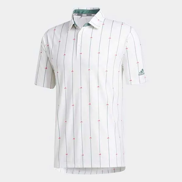 Áo Polo Adidas Ultimate365 Golf Men Retro Print Polo Shirt Top White FS6734 Màu Trắng