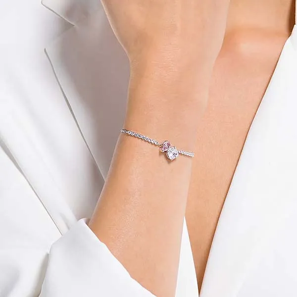 Vòng Tay Swarovski Attract Soul Braceletpink, Rhodium Plated 5517120