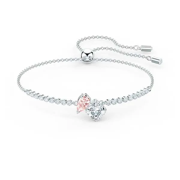 Vòng Tay Swarovski Attract Soul Braceletpink, Rhodium Plated 5517120