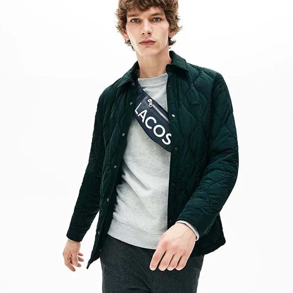 Áo Khoác Lacoste Men's Lightweight Collapsible Snap Quilted Jacket BH8416-10 Size M