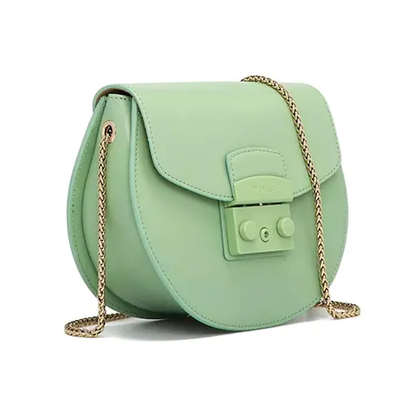 Túi Xách Furla Giada Batj Mini Crossbody Round Metropolis Màu Xanh Lá - Túi xách - Vua Hàng Hiệu