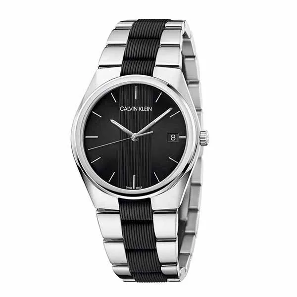 Đồng Hồ Nam Calvin Klein CK Contra Quartz Black Dial Men's Watch K9E211B1 - Đồng hồ - Vua Hàng Hiệu