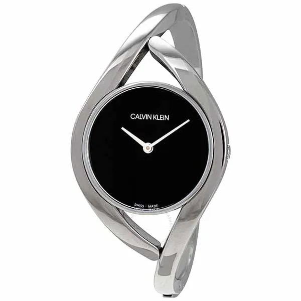 Đồng Hồ Nữ Calvin Klein CK Party Medium Black Dial Bangle Ladies Watch K8U2M111