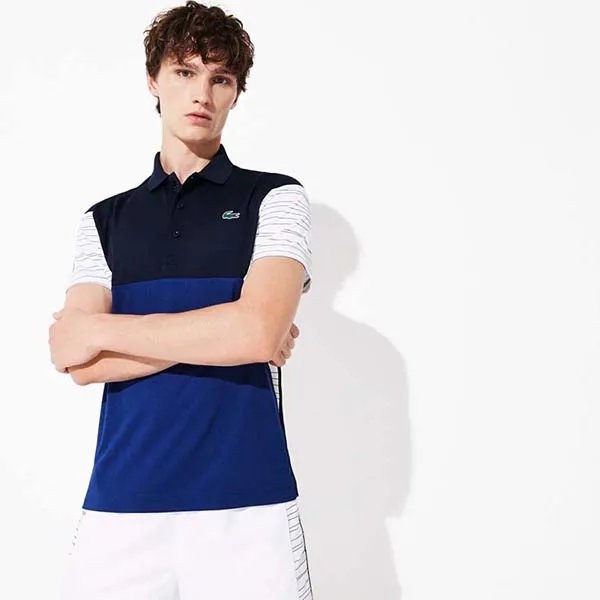 Áo Polo Lacoste Tennis Pique Navy Blue DH8488-51-2F4 Size L