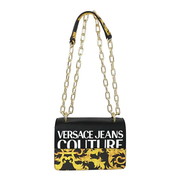 Túi Xách Versace Jeans Couture Shoulder Strap With Print Black Màu Đen Vàng - Túi xách - Vua Hàng Hiệu