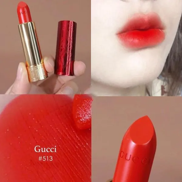Son Gucci 513 Emmy Red Limited Edition Màu Đỏ Tươi
