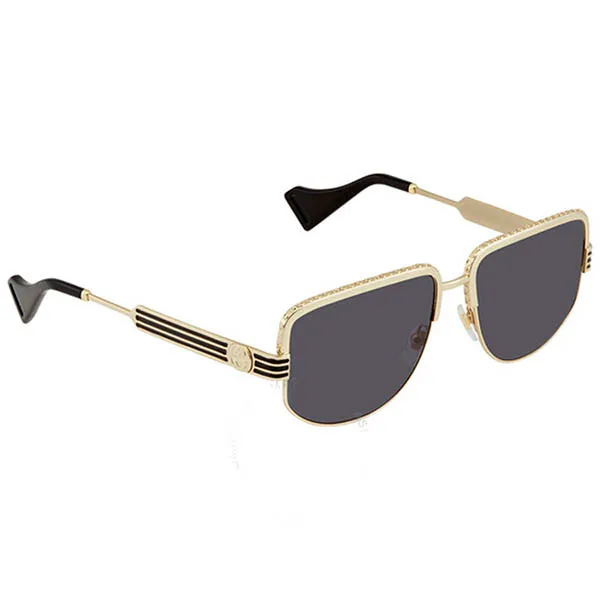 Kính Mát Gucci Grey Men's Sunglasses GG0585S 001 59 Màu Xám