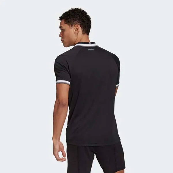 Áo Polo Adidas Tennis HEAT.RDY Tennis Ribbed GL5812 Màu Đen