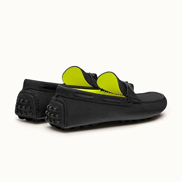 Giày Hermès Irving Epsom Leather Moccasin Màu Đen Size 41