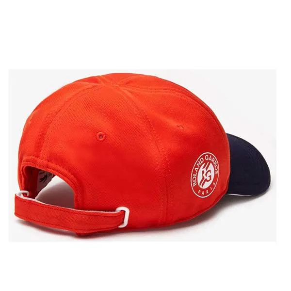 Mũ Lacoste Roland Garros Edition Logo Cap Orange Navy Màu Cam