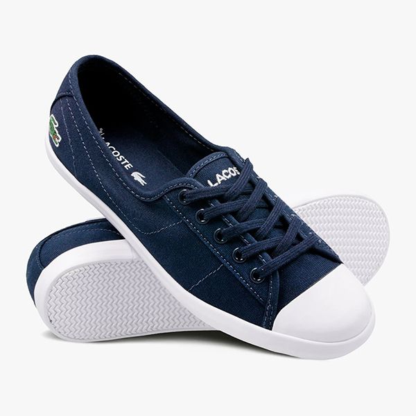 Giày Lacoste Ziane BL Canvas Sneakers Màu Xanh Navy Phối Trắng Size 37 - 2