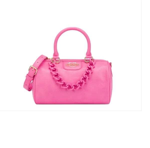 Túi Xách Love Moschino Bauletto Heart Chain Màu Hồng