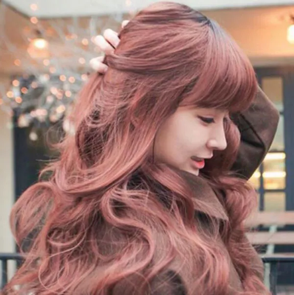 Gợi ý 10+ kiểu tóc nhuộm màu nâu hồng đẹp nhất cho cô nàng cá tính - Vua Nệm
