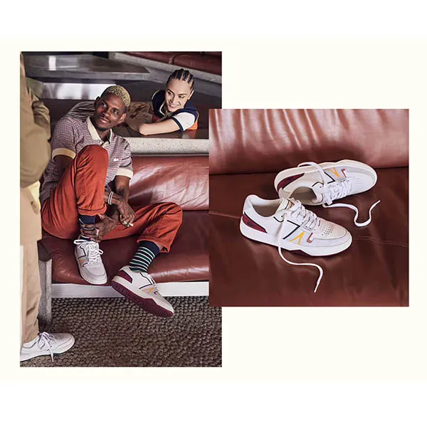 Giày Thể Thao Lacoste Men's L001 Leather Sneakers Màu Trắng Size 41 - Giày - Vua Hàng Hiệu