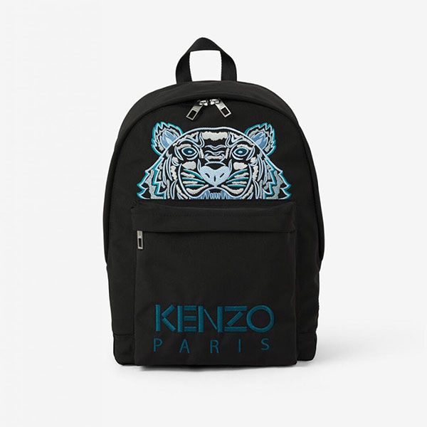 Balo Kenzo Mens/Womens Canvas Kampus Tiger backpack Black Màu Đen - 3