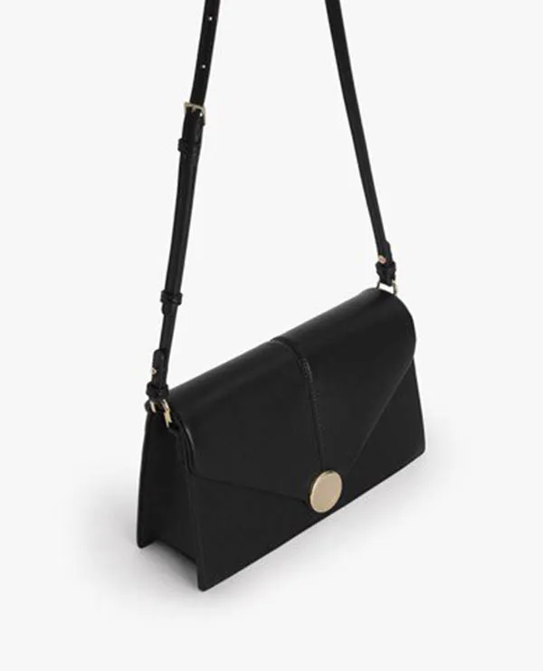 Túi Xách Pedro Post Shoulder Bag PW2-75210103 Black Màu Đen