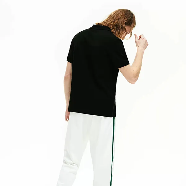 Áo Polo Men's Lacoste Regular Fit Contrast Accents Cotton Pique Polo Shirt Màu Đen - Thời trang - Vua Hàng Hiệu