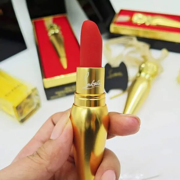 Son Christian Louboutin Diva 505M Màu Đỏ Cam - Velvet Matte - Son Môi - Vua Hàng Hiệu