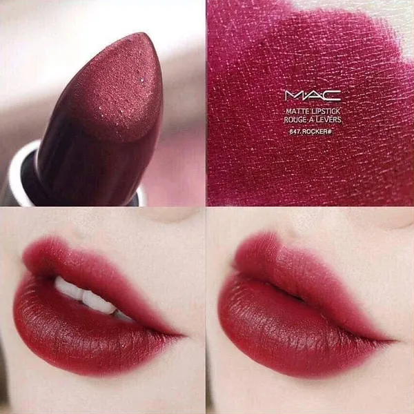 Son MAC 647 Rocker Màu Đỏ Mận