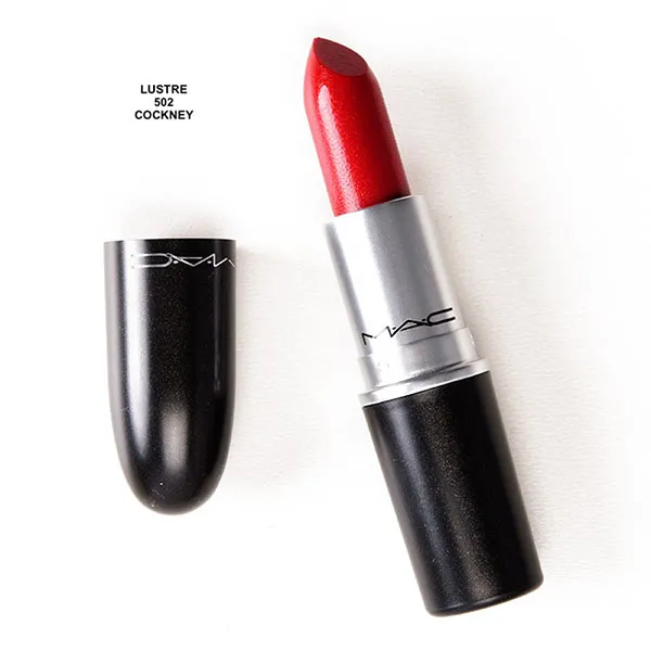 Son MAC Lustre Lipstick 502 Cockney Màu Đỏ Hồng