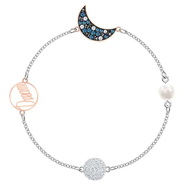 Vòng Tay Swarovski Remix Collection Moon Strandmulti-Colored, Mixed Metal Finish Size S