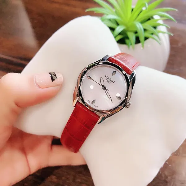 Đồng Hồ Nữ Tissot T-Wave Mother Of Pearl Dial Ladies Watch T023.210.16.111.01
