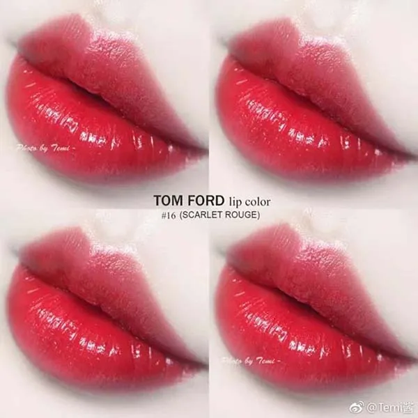 Son Tom Ford Lip Color Limited Edition 16 Scarlet Rouge Màu Đỏ Thuần - 2