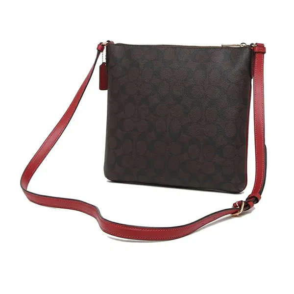 Túi Xách Coach Rowan Pile Bag Brown Red Màu Nâu Đỏ