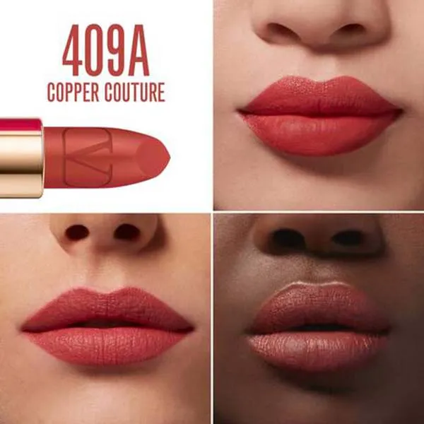Son Rosso Valentino Refillable Lipstick 409A Copper Couture Matte Màu Cam Đất - Son Môi - Vua Hàng Hiệu