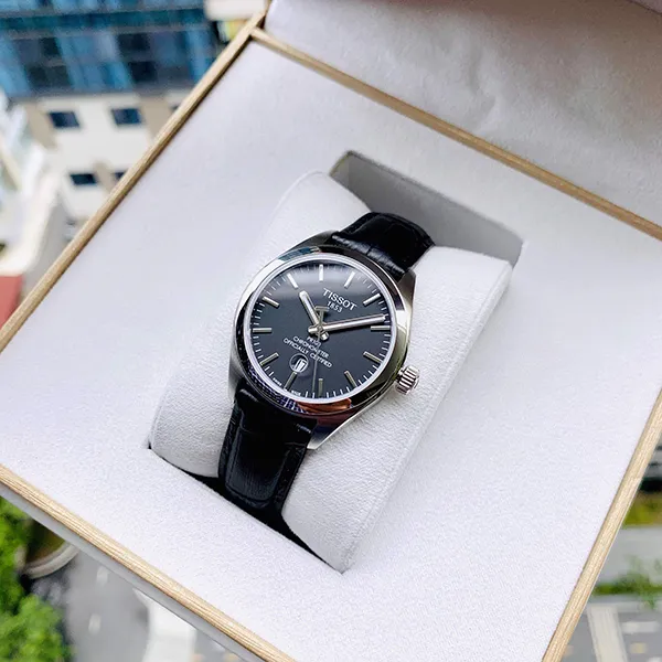 Đồng Hồ Nữ Tissot PR 100 Chronometer Black Dial Ladies Watch T101.251.16.051.00 - Đồng hồ - Vua Hàng Hiệu
