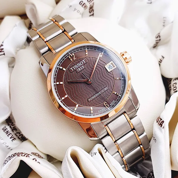 Đồng Hồ Nữ Tissot T-Classic Automatic Brown Dial Ladies Watch T087.207.55.297.00 - Đồng hồ - Vua Hàng Hiệu