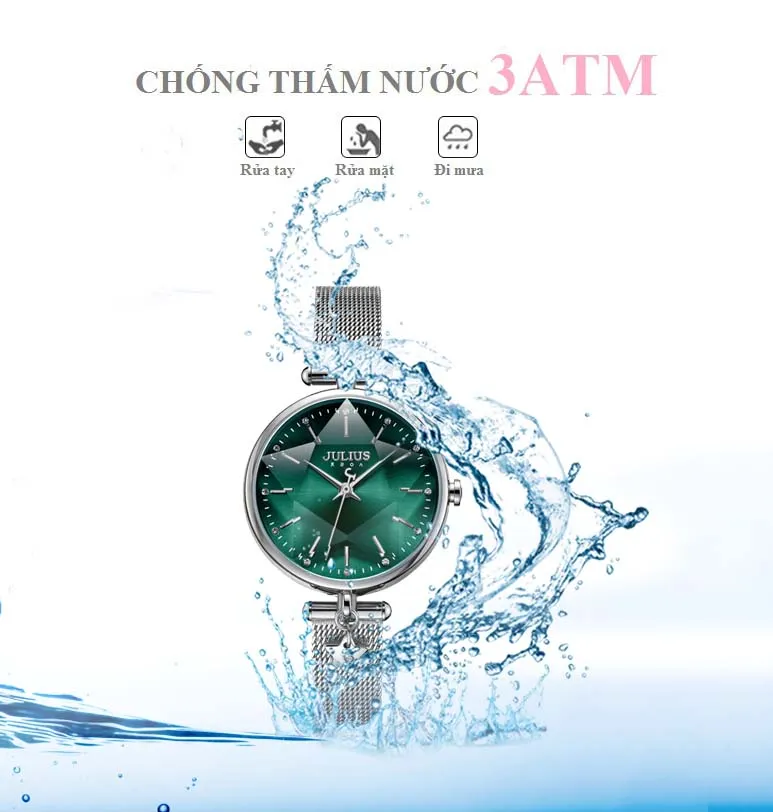 Đồng Hồ Nữ Julius JA-1145A Màu Bạc