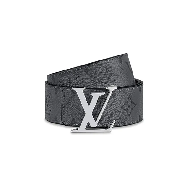 Thắt Lưng Nam Louis Vuitton LV Monogram Eclipse Reverse 40mm Gray Size 85