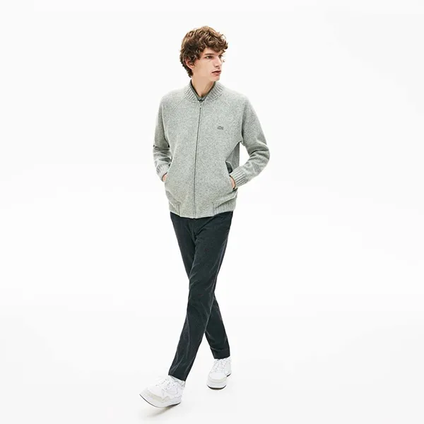 Áo Cardigan Lacoste Men's Hybrid Two-Ply Wool Blend Zip Sweatshirt Size XS - Thời trang - Vua Hàng Hiệu