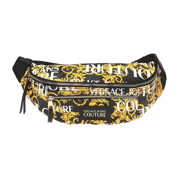 Túi Xách Versace Jeans Couture Branded Belt Bag Màu Đen Vàng